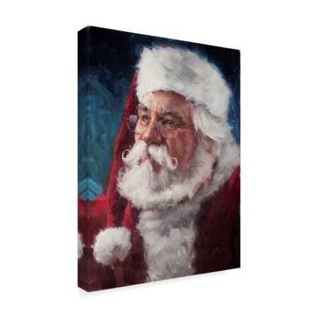 Trademark Fine Art Meadowpaint 'Elderly Santa Portrait' Canvas Art, 14x19 ALI43516-C1419GG